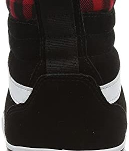 Vans Men's Hi-Top Trainers Sneaker, Suede Black Red Plaid, 12