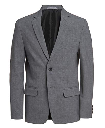 Van Heusen Boys' Big Flex Stretch Suit Jacket, Oxford Grey, 14