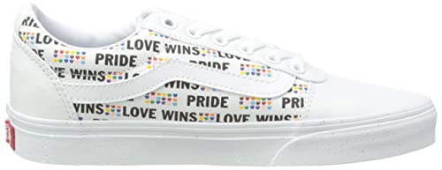 Vans Unisex Ward Pride Platform Sneaker - White 9