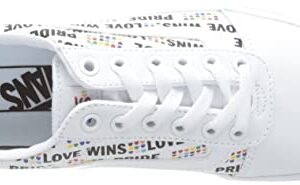 Vans Unisex Ward Pride Platform Sneaker - White 9