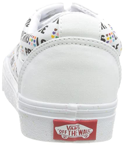 Vans Unisex Ward Pride Platform Sneaker - White 9