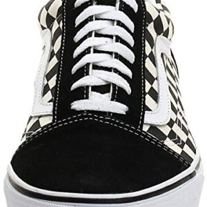 Vans Unisex Old Skool Classic Skate Shoes, (Primary Checkered) Black/White, 13.5 Women/12 Men