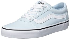 vans unisex ward canvas low platform sneaker – delicate blue/white 8.5