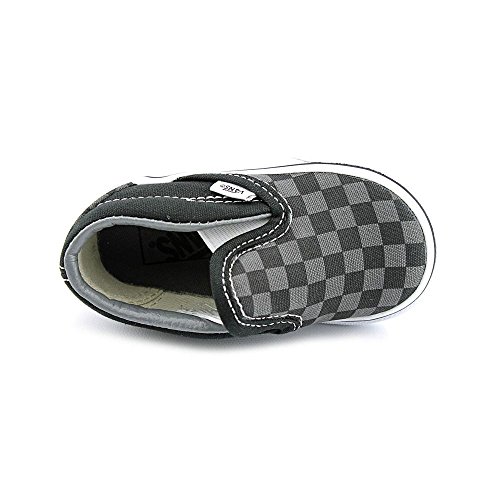 Vans Unisex-Child Classic Slip-On Core-K, Check Black/Pewter, 7 M US Toddler