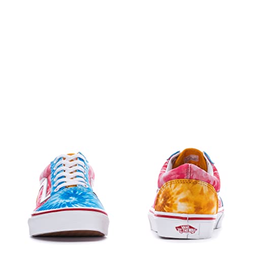 Vans Old Skool Youth (ABO) (TIE DYE Block) Multi/True White Size : 6