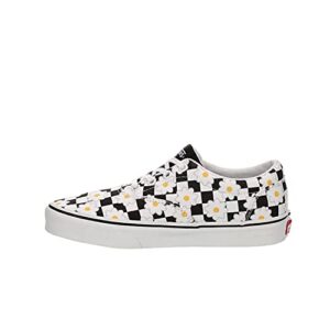 vans unisex doheny canvas low platform sneaker – flower checkerboard multicolor 8.5