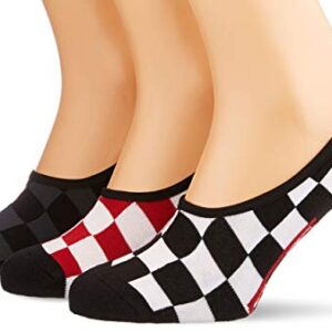 Vans mens CLASSIC SUPER NO SOCKS 3 PACK VN-0XTTRLM -, Red/White Check, Size 9.5