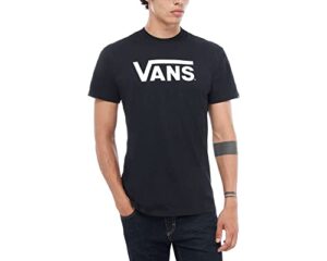 vans men’s classic tee, black/white, sm