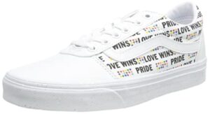 vans unisex ward pride platform sneaker – white 8