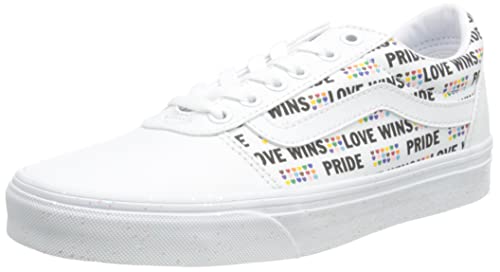 Vans Unisex Ward Pride Platform Sneaker - White 8