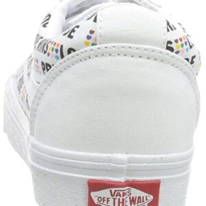 Vans Unisex Ward Pride Platform Sneaker - White 8