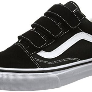 Vans Unisex Adults' Old Skool V Trainers, Black(Black/True White(Suede/Canvas)), 8.5 UK 42.5 EU