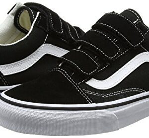 Vans Unisex Adults' Old Skool V Trainers, Black(Black/True White(Suede/Canvas)), 8.5 UK 42.5 EU