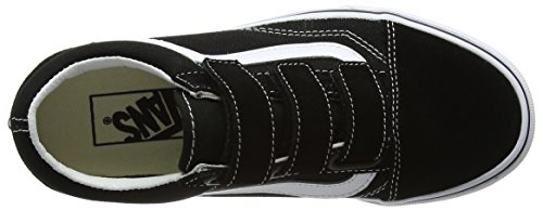 Vans Unisex Adults' Old Skool V Trainers, Black(Black/True White(Suede/Canvas)), 8.5 UK 42.5 EU