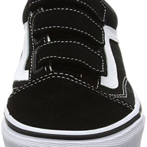 Vans Unisex Adults' Old Skool V Trainers, Black(Black/True White(Suede/Canvas)), 8.5 UK 42.5 EU