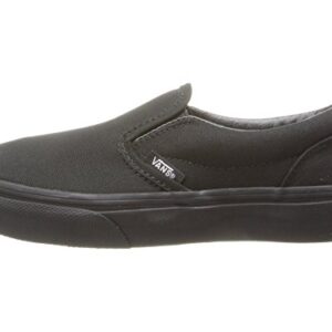 Vans Kids Unisex Classic Slip On, Black/Black, Size 13 Little Kid