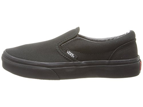 Vans Kids Unisex Classic Slip On, Black/Black, Size 13 Little Kid