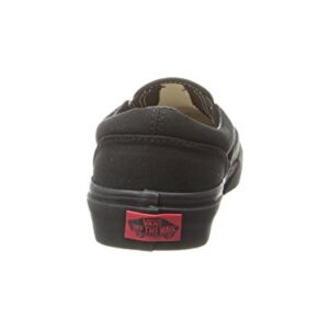 Vans Kids Unisex Classic Slip On, Black/Black, Size 13 Little Kid