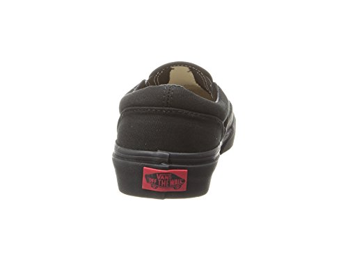 Vans Kids Unisex Classic Slip On, Black/Black, Size 13 Little Kid