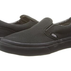 Vans Kids Unisex Classic Slip On, Black/Black, Size 13 Little Kid