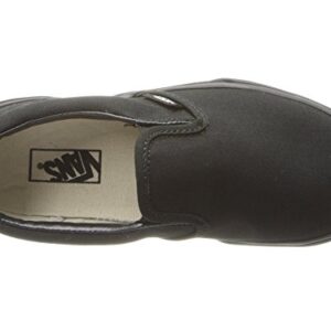 Vans Kids Unisex Classic Slip On, Black/Black, Size 13 Little Kid