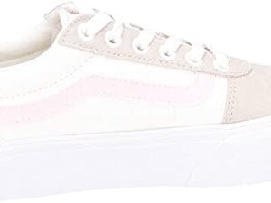 Vans Unisex Ward Platform Sneaker - Lace up Closure Style - Color Block Beige 8