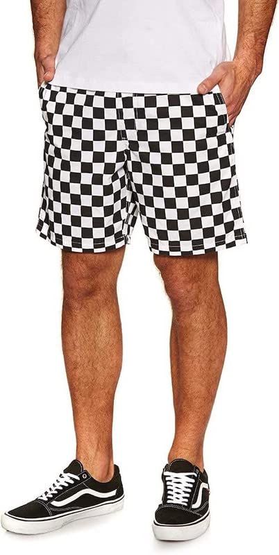 Vans Range Shorts - Men's, Checkerboard, Medium, VN0A3W4V705-Medium