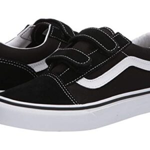 Vans Junior's Old Skool V, Black/True White, Size 6 Big Kid