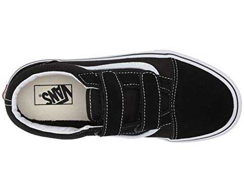 Vans Junior's Old Skool V, Black/True White, Size 6 Big Kid