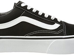 Vans Women's Old Skool Platform Trainers, (Black/White Y28), 8.5 UK 42.5 EU