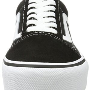 Vans Women's Old Skool Platform Trainers, (Black/White Y28), 8.5 UK 42.5 EU