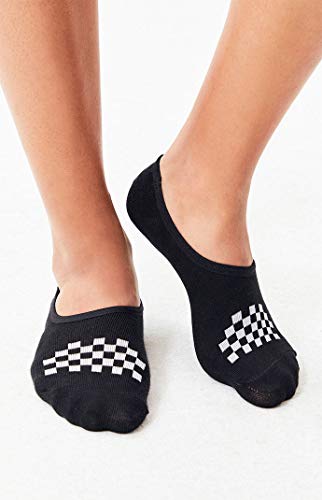 Vans - Canoodle Super No-Show Socks - 3 Pair Pack, Black/White (7-10)