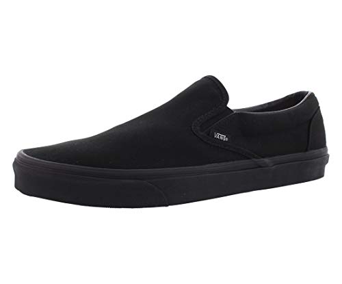 Vans Men's Classic Slip-ON Skate Shoes 9 (Black/Black)