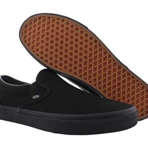 Vans Men's Classic Slip-ON Skate Shoes 9 (Black/Black)