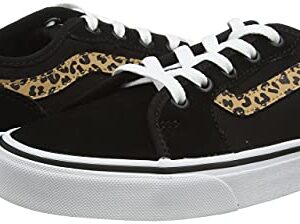 Vans Women's Low-Top Trainers Sneaker, Cheetah Stripe Black White, 8.5