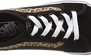 Vans Women's Low-Top Trainers Sneaker, Cheetah Stripe Black White, 8.5