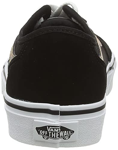 Vans Women's Low-Top Trainers Sneaker, Cheetah Stripe Black White, 8.5