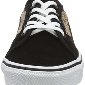 Vans Women's Low-Top Trainers Sneaker, Cheetah Stripe Black White, 8.5