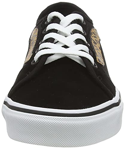 Vans Women's Low-Top Trainers Sneaker, Cheetah Stripe Black White, 8.5