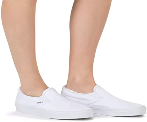 Vans, Classic Slip-On Sneakers (True White, 10.5 Men/12 Women)