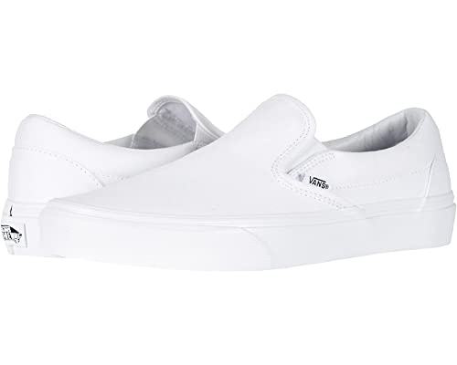 Vans, Classic Slip-On Sneakers (True White, 10.5 Men/12 Women)