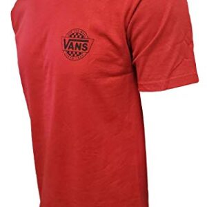 Vans Mens Classic Logo Graphic T-Shirt (X-Large, Red)