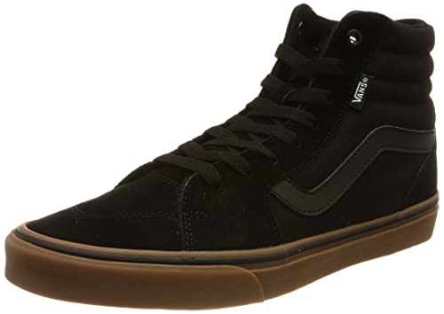 Vans Men's Sneaker, Suede Canvas Black Gum, 12