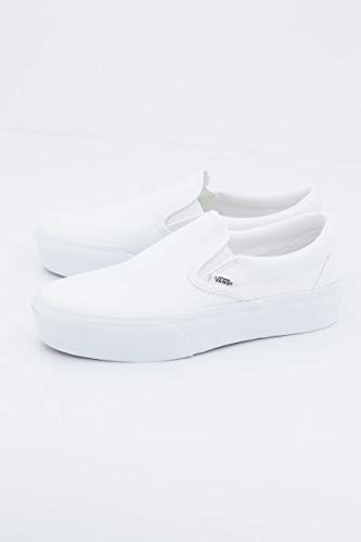 Vans Classic Slip-On Platform True White Men's 4, Women's 5.5