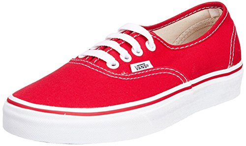 Vans Women's Authentic(tm) Core Classics, Red/White/Red, 7.5 Women/6 Men