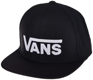 vans drop v ii snapback cap one size black/white