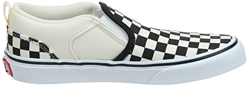 Vans YT Asher Trainers, Multicolour Checkers Black Natural Ipd, 5 US Unisex Big Kid