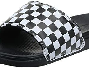 Vans La Costa Slide-On (Checkerboard) True White/Black Men's 8, Women's 9.5 Medium