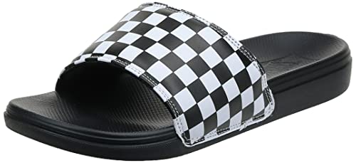 Vans La Costa Slide-On (Checkerboard) True White/Black Men's 8, Women's 9.5 Medium