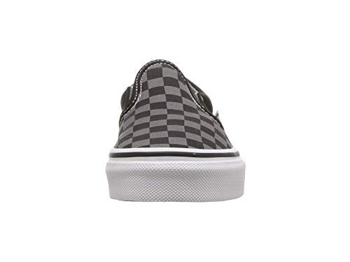 Vans Kids Unisex Classic Slip On, (Checkerboard) Black/Pewter, Size 12 Little Kid